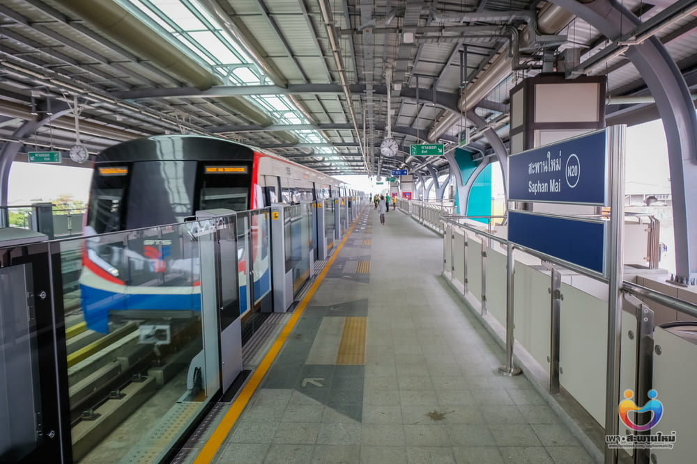 รถไฟฟ้า BTS สถานีสะพานใหม่ (N20) รถไฟฟ้าสายสีเขียว หมอชิต-สะพานใหม่-คูคต